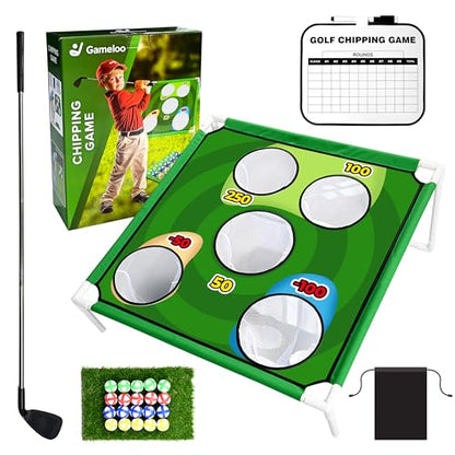 Golf Gift for Men – Portable Backyard Golf Chipping Game for Family, Indoor & Outdoor Lawn Game with Carry Bag, Fun Party Game, Father's Day, Birthday for Golfers