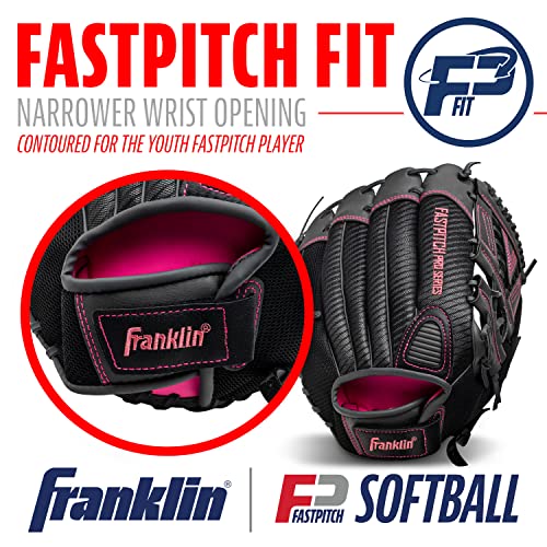 Franklin Sports Girls Softball Glove-Women's Windmill Fastpitch+Slowpitch Softball Glove-Right and Left Hand-Adult