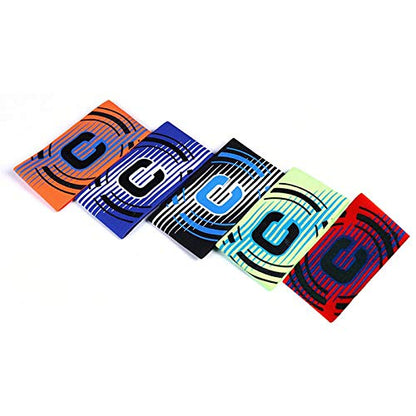 Haploon Football Soccer Captain Armband,Basketball Adjustable Player Bands,Colored Elastic Captain Armband Anti-Drop Captains Armbands for Adult - Pack of 5