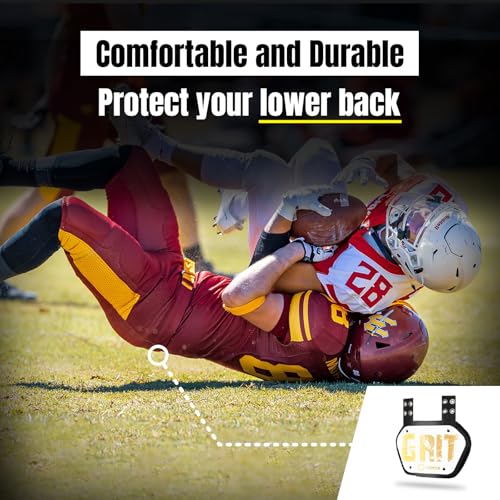 O Shield Golden Cross Chrome Football Back Plate, Lower Back Pads for Football Players, Rear Protector, Cross Series - size: Youth (Weight less than 180 Pounds), style: Grit White