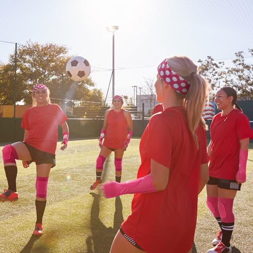 Honoson 7 Pcs Volleyball Training Equipment Aid Volleyball Serving Trainer Kit Gifts for Beginners - color: Pink, style: Girls