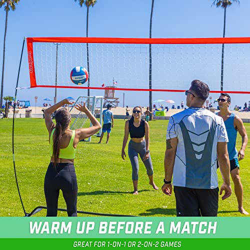 GoSports Freestanding Volleyball Training Net - 12 ft or 20 ft - Indoor our Outdoor Use, Instant Setup, and Height Adjustable - style: 20 ft