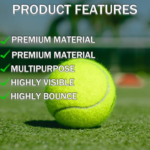 SHYUJAJIE Tennis Balls, 20 Pack Training Tennis Balls,High Elasticity Practice Tennis for Beginner, Exercise Playing Balls for Pet Dog - color: Pink