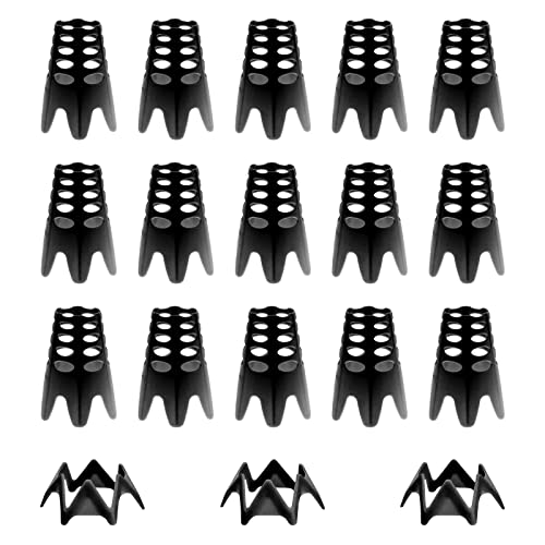 Golf Simulator Tees, Plastic Indoor Golf Mat Tees Practice Turf and Driving Range Winter Golf Tees (18 Pcs) - color: Black