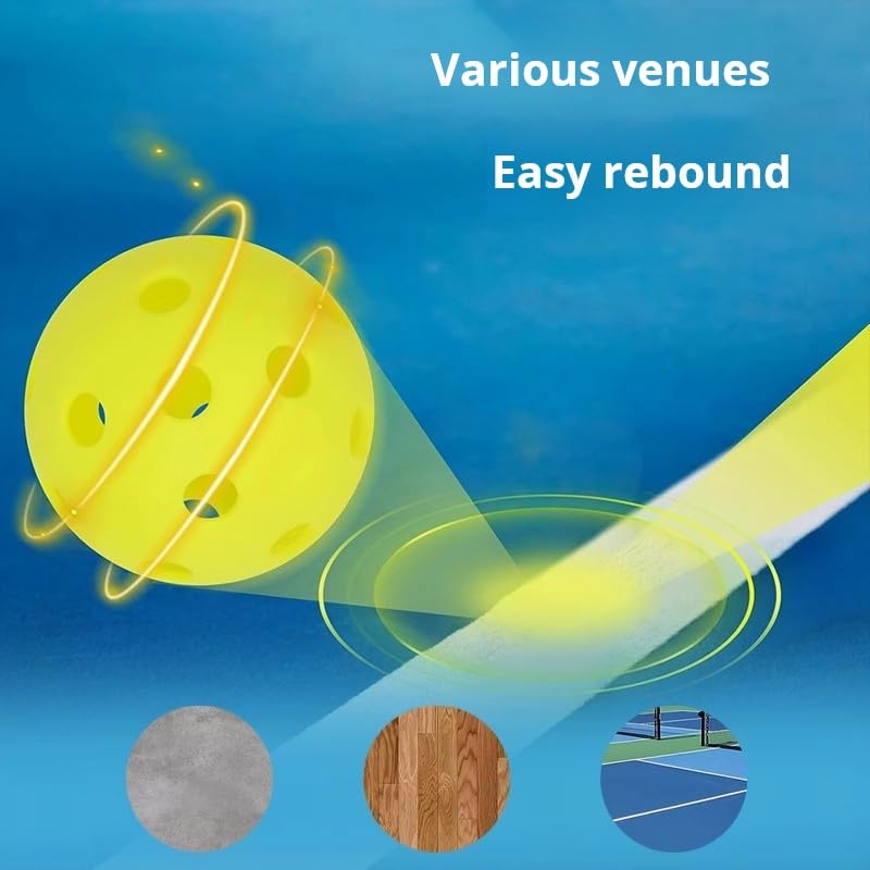 One Pack of Recreational Training Pickleballs Sturdy and Durable Pickleball