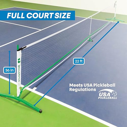 Pickleball 3.0 Tournament Net - Portable Lightweight Steel Construction for Outdoor Play - Durable Pickleball Net for Competitive and Recreational Use - Meets Tournament net Regulation