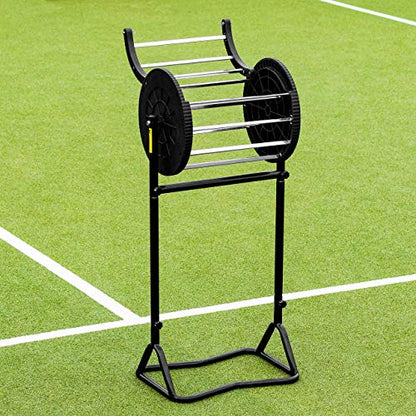 Vermont Tennis Ball Roller Mower & Hopper | 85 Ball Capacity - Convertible Pickup Roller Basket with Quick Release Pins - Lightweight, Durable Frame - Portable Training Equipment