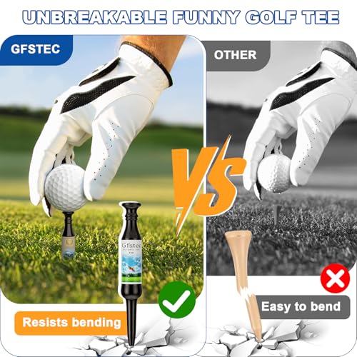 Funny Golf Tees | Golf Accessories for Men | Bachelor Party Novelty Golf Gifts for Men & Unique Golf Gifts for Golfers | Premium Golf Stuff & Golf Bag Accessories | Recyclable Beer Bottle Golf Tees