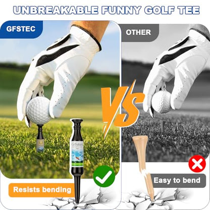 Funny Golf Tees | Golf Accessories for Men | Bachelor Party Novelty Golf Gifts for Men & Unique Golf Gifts for Golfers | Premium Golf Stuff & Golf Bag Accessories | Recyclable Beer Bottle Golf Tees