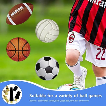 20 Pcs Inflator Needles Converter Pump Kit Bicycle Valve Adapter DV AV SV Converter Basketball Pump Football Ball Pump Sports Ball Inflator Equipment - color: Silver, black, gold
