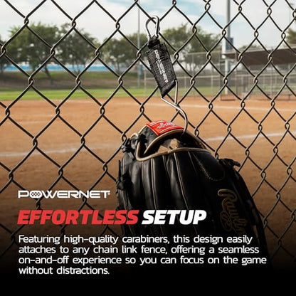PowerNet Dugout Organizers, Softball & Baseball Bat Fence Rack, Multi-Clip Gear Hanger, Two Fence Hooks or Dugout Bundle, Baseball Coaching Accessories, Baseball Equipment Dugout Organizer with Hooks - style: Fence Hooks