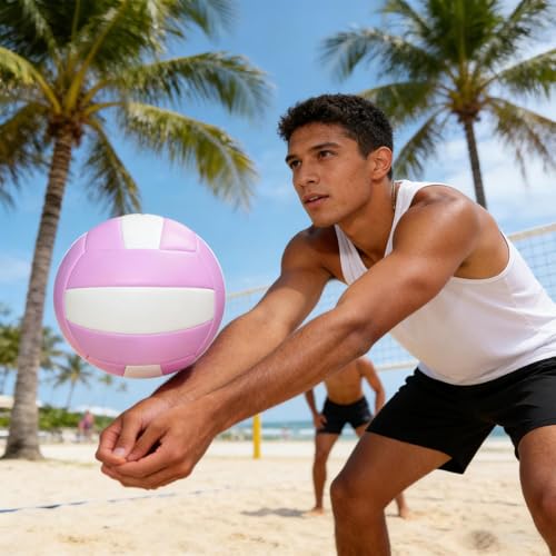 Genérico Beach Volleyball, Lightweight and Durable Silent Elastic – Outdoor Training, for Adults, Amateurs, Beginners, Children, Youth and Families
