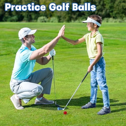 Coopay 72/150/300 Pack Practice Golf Balls, 42mm Plastic Golf Training Balls with a Drawstring Bag Hollow Sports for Swing Practice Driving Range Backyard Home Indoor Outdoor Use