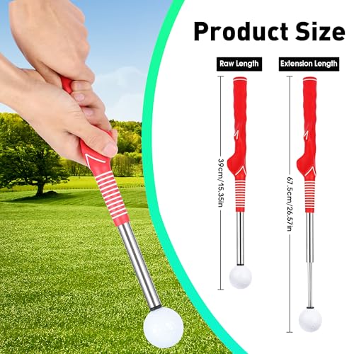 Retractable Golf Swing Trainer-Portable Indoor/Outdoor Swing Plane Aid for Muscle Memory,Tempo & Anti-Slice Training,Adjustable Golf Practice Tool for All Skill Levels.
