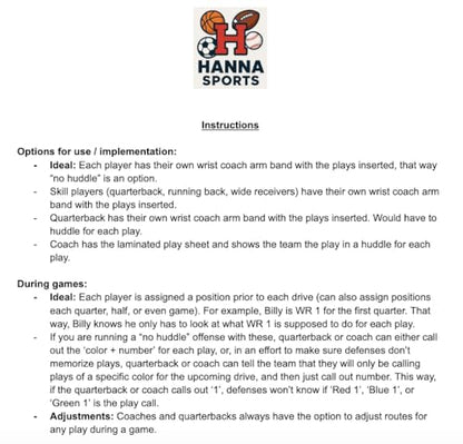 Football Plays for 7 v 7 Flag Football