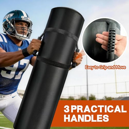 Wibeelee 12 * 48 Inch Tackling Dummies for Football Tackle Football Equipment with High Density Foam and Handles Football Tackle Dummy Martial Arts, Basketball, Contact Drills