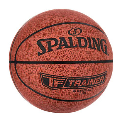 Spalding TF-Trainer Weighted Basketballs |Improve Dribbling & Passing Strength| Available in 3 or 6 Pound Weights - color: 3 Pound - Brown, size: Size 7 - 29.5"