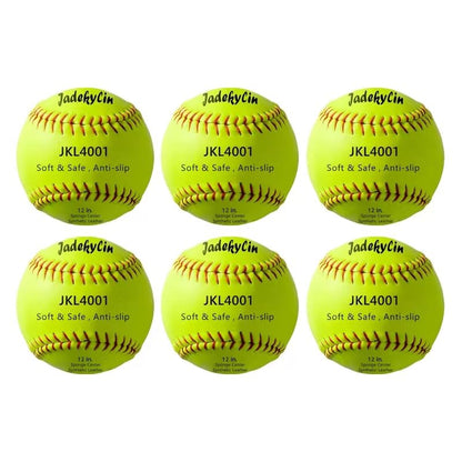 11 & 12 Inch Soft Safety Softball - Ideal for Practice, Training & Recreational Use - size: 12 inch, style: JKL4001 6-pack