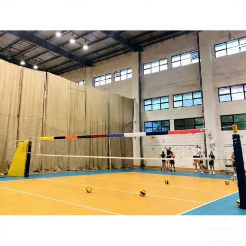Volleyball Setter Training Tape – 9-Zone Net Target Strip, 29.5ft for Indoor, Beach & Backyard Practice