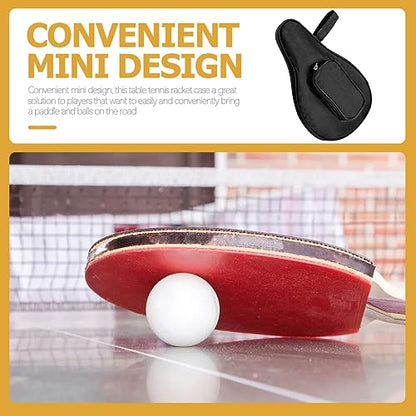 KICHOUSE Tennis Racket Bags Table Tennis Paddle Case Bat Organizing Bag Fixed Storage Case