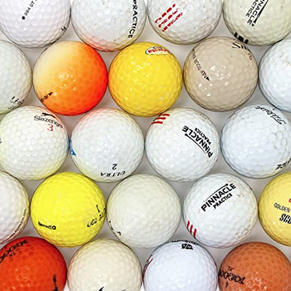 Recycled Hit-Away Used Golf Balls - Cheap Bulk Golfballs Perfect for Practice & Range Hitting - Mix Comes in a Mesh Ball Carrying Bag