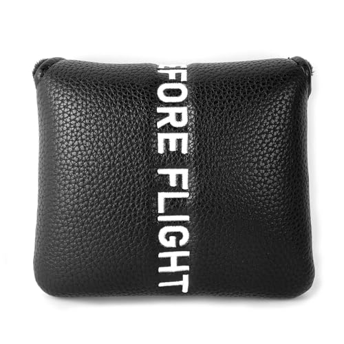 Golf Head Cover with RBF Design for Golf Club - size: for Large Mallet, style: Black