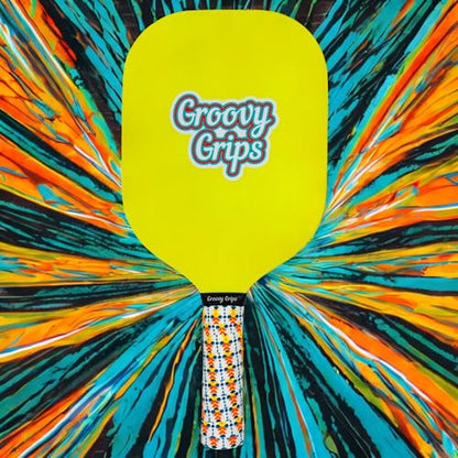 Pickleball Paddle Grip Tape - Stylish Tennis Overgrips, Non-Slip & Precut Racket Grip for Pickleball, Tennis, Badminton - color: Aztec Burst, size: 1 Grip