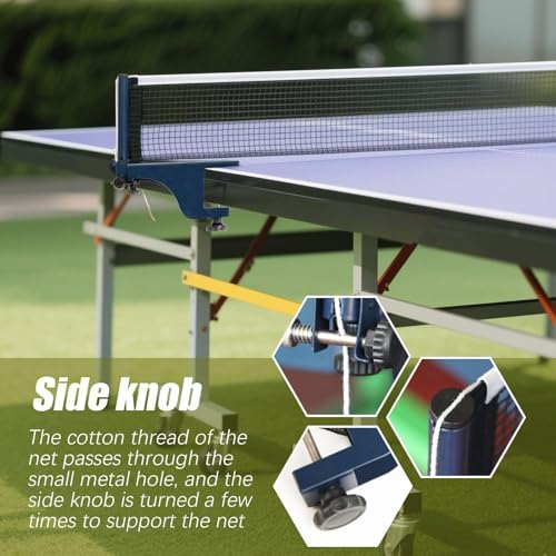 Portable Table Tennis Net,Weather Resistant Heavy Duty | Outdoor Table Tennis Replacement Net,for Home Outdoor Game Room Backyard Basement Sports Training