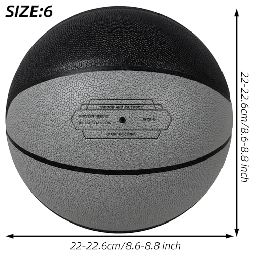 Basketball Weighted 1kg Auxiliary Heavy 2.2lbs Size 6 for Indoor and Outdoor Training, Training Heavy Basketball for Improving Dribbling, Passing Skills and Ball Control