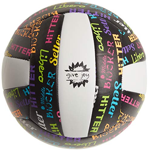Molten Recreational Volleyball - color: Black/ Neon Colors