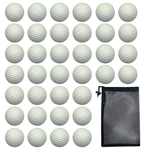 Dsmile 36 Pack Foam Golf Practice Balls Light Soft Elastic Training Multifunction Sport Balls - color: White*36