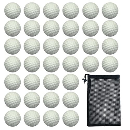 Dsmile 36 Pack Foam Golf Practice Balls Light Soft Elastic Training Multifunction Sport Balls - color: White*36