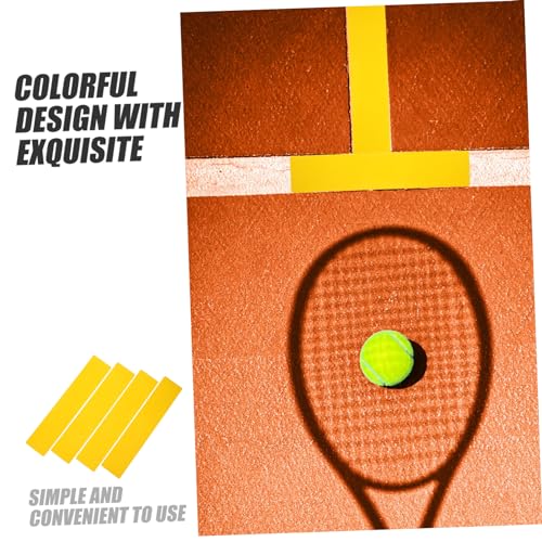Toyvian 4Pcs Sports Exercise Markers Durable TPE Line Training Signs for Tennis Soccer Basketball Non Slip Court Markers for Drills and Training Sessions