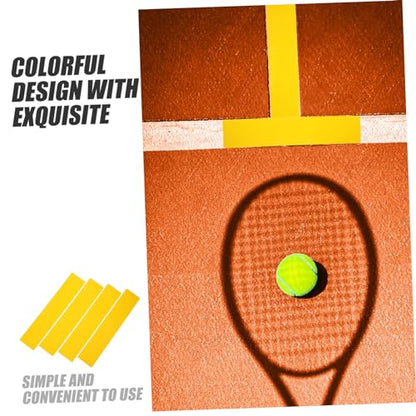 Toyvian 4Pcs Sports Exercise Markers Durable TPE Line Training Signs for Tennis Soccer Basketball Non Slip Court Markers for Drills and Training Sessions