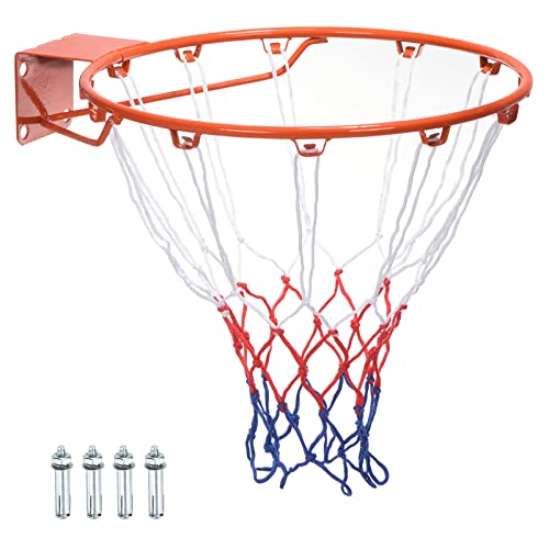 PATIKIL Basketball Rim, Replacement Wall Door Mounted Hanging Standard Goal Fit Most Sizes of Backboard Indoor and Outdoor, (Thicken Solid)