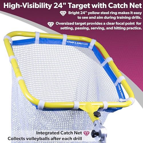 Park & Sun Sports Indoor/Outdoor Adjustable Target Net: Spectrum Precision Volleyball Trainer