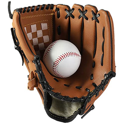 Baseball Glove Softball Gloves Softball Practice Equipment for Adult and Youth, Right Hand Throw