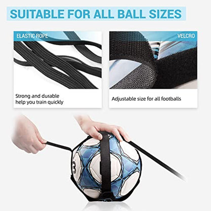 Sportout Volleyball/Soccer Training Equipment, Solo Trainer, Adjustable Waist Belt for Kids & Adults - color: blue-new