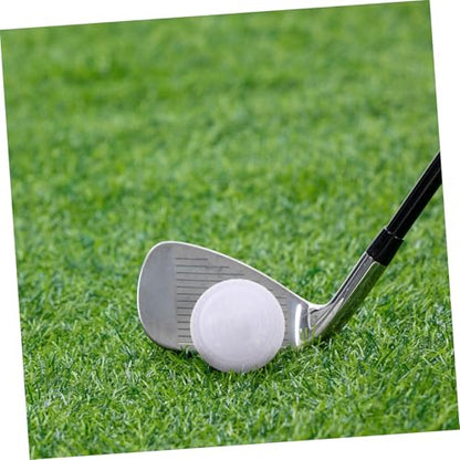 SUPVOX 2Pcs Flat Shape Golf Training Balls for Indoor Putting Practice Synthetic Rubber Golfing Accessory for Improving Putting Skills and Straight Line Control