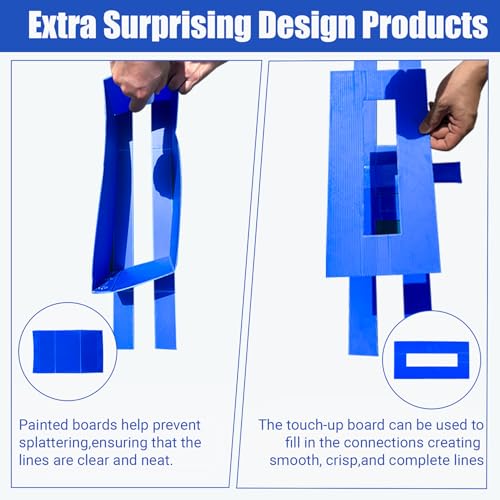 Reusable Waterproof Basketball Court Stencil Kit for Concrete, Basketball Court Marking Kit, Plastic Material, Sun-Resistant NOT Paper Board, Durable,Reusable, Can be Used More Than 20 Times - style: SENIOR HIGH SCHOOL