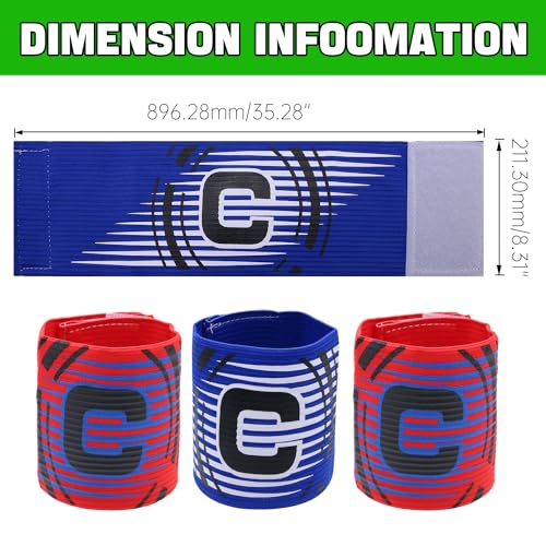 Elastic Soccer Captain Armband for Youth and Adult - size: Mixed Color