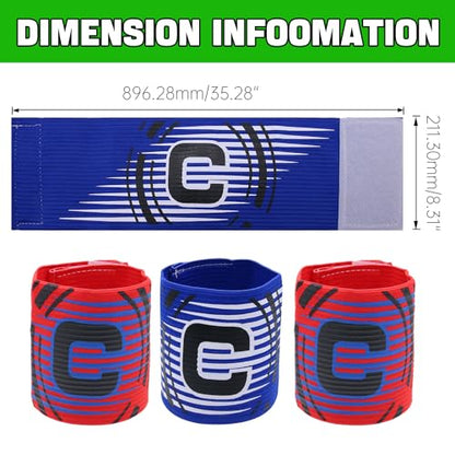 Elastic Soccer Captain Armband for Youth and Adult - size: Mixed Color