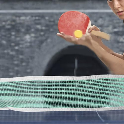 POPETPOP Indoor Table Tennis Net Lightweight and Pe Mesh Net for Easy Setup and Portability for Home Backyard Outdoor Use Replacement for Standard Table Tennis Games