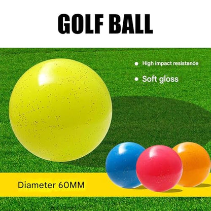 Professional Golf Practice Balls 6cm Diameter 3 Layer Construction Golf Balls High Impacts Resistance Enduring