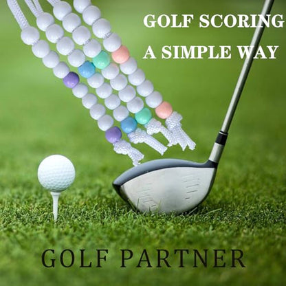 Golf Beads Score Counter, Golf Beads Count Stroke Score Counter, Golf Beads Counter, Golf Rhinestone Bead Score Counter