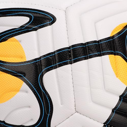 Soccer Indentation Adult Training SoccerStandard English Football for Soccer Games and Practice - ，High Elasticity - color: Orange Yellow