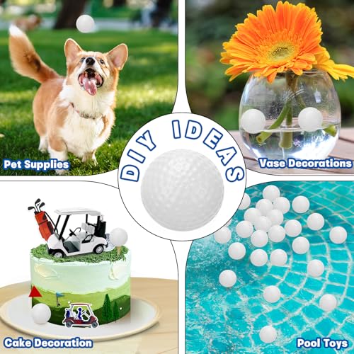 Coopay 60/120/240 Pack Practice Golf Balls, 42mm Plastic Golf Training Balls with a Drawstring Bag Hollow Sports Limited Flight for Swing Practice Driving Range Backyard Home - color: White, style: 240 Pack