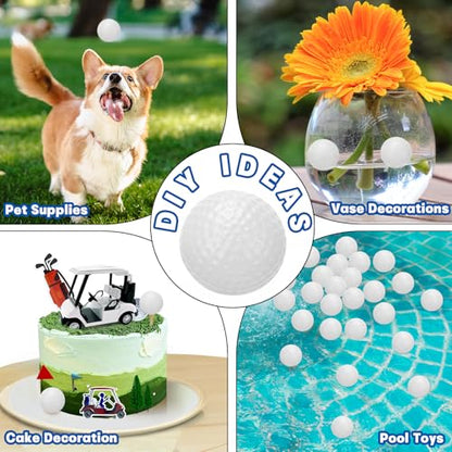 Coopay 60/120/240 Pack Practice Golf Balls, 42mm Plastic Golf Training Balls with a Drawstring Bag Hollow Sports Limited Flight for Swing Practice Driving Range Backyard Home - color: White, style: 240 Pack
