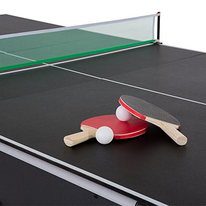 Triumph 3-in-1 Swivel Multi-Game Table – 84" Rotating Game Table with Air Hockey, Billiards & Table Tennis – Complete Accessory Set Included – Space-Saving Family Game Room Entertainment