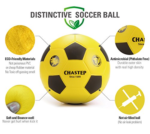 8" Foam Soccer Training Ball Perfect for Child 3+ Play and Excercise Soft Kick - Practice and Backyard Play - Best for First-Time Yellow/Black